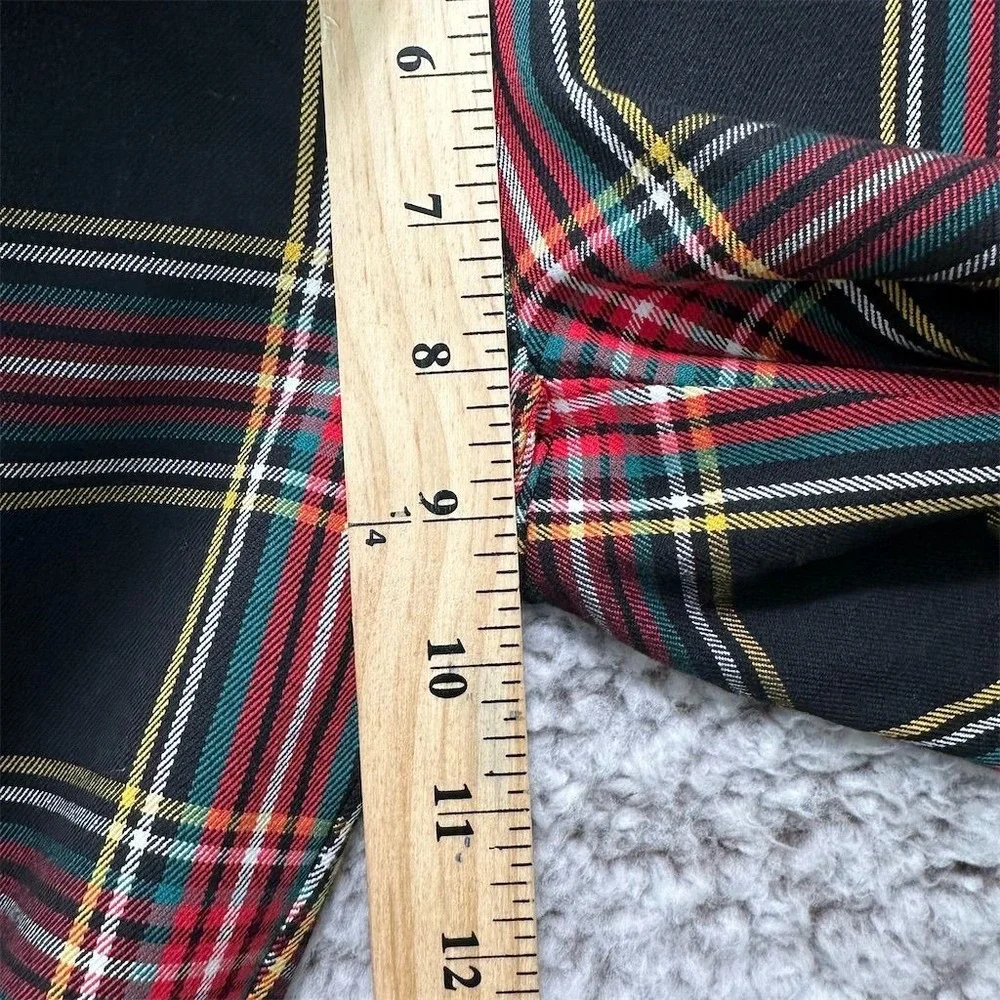 J.Crew Winnie Pant Women's Size 00 Royal Tartan Plaid Pants Retro Holiday Preppy